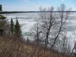 An icy Kingsmere Lake.