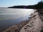 At the North End campsite looking west.