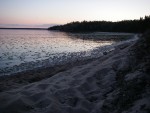 Sunset at the  North End campsite (looking west).