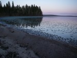 Sunset at the North End campsite (looking east).