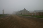 Surreal street in Fort Louisbourg